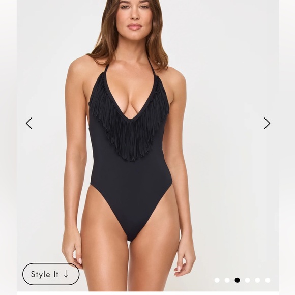 L space stardust fringe swimsuit - Picture 3 of 7